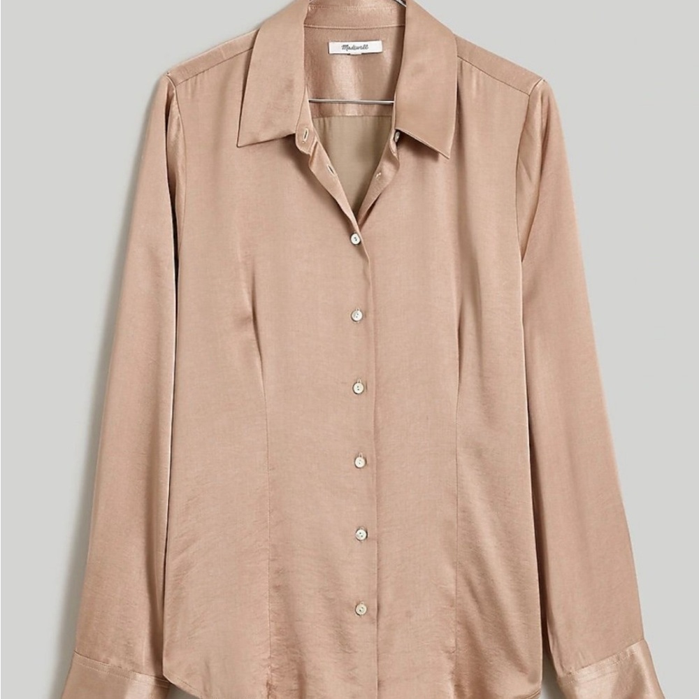 Madewell Beige Button Down Shirt